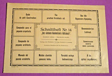 Schnittheft Nr. 14  -  Anker