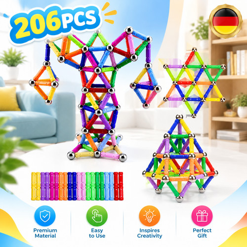 Kreativ 206 stück magnetische - kreativ,